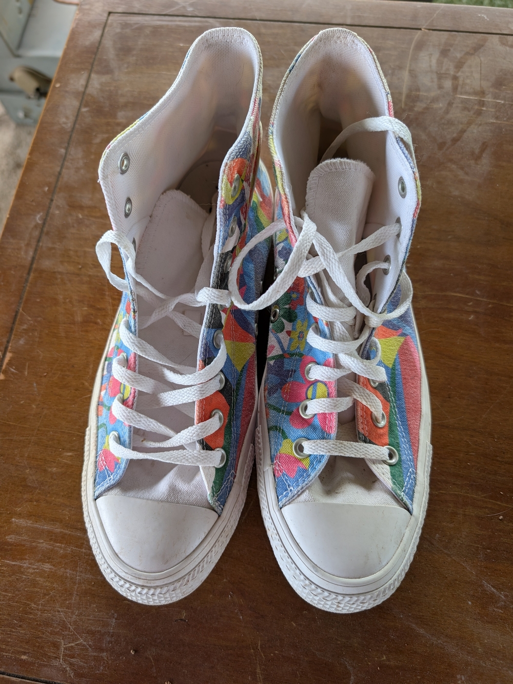 Converse High-Top Canvas Sneakers in Multicolor
